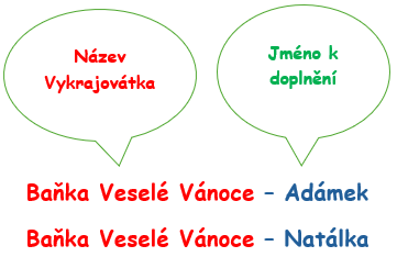 Bańka veselé vánoce